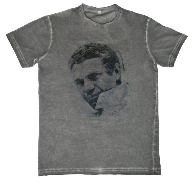 Sidney Maurer T-Shirt "Steve McQueen" (Stück, 1-tlg., Stück) mit Frontprint günstig online kaufen