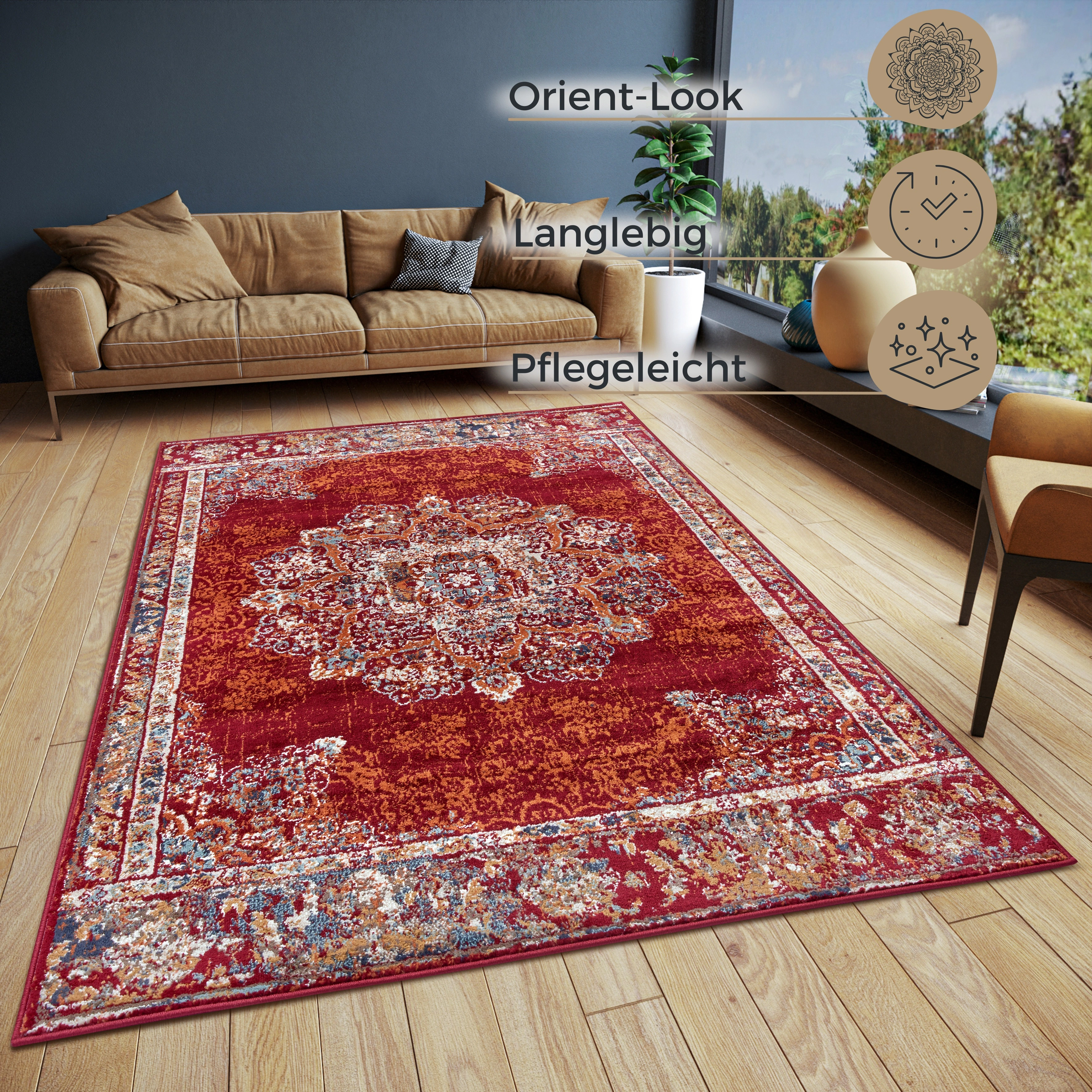 HANSE Home Teppich »Maderno«, rechteckig, Orientalisch, Orient, Kurzflor, W günstig online kaufen