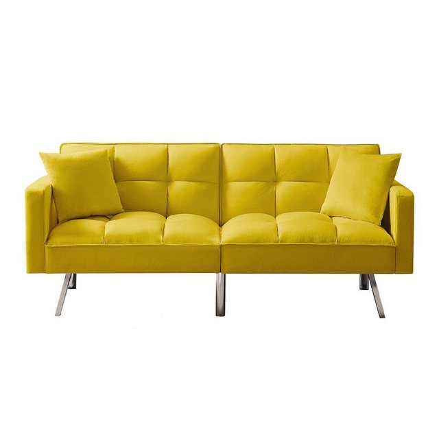 HTI-Living 2-Sitzer Sofa mit Schlaffunktion Brigga Gelb, Stück 1 Teile, Fun günstig online kaufen