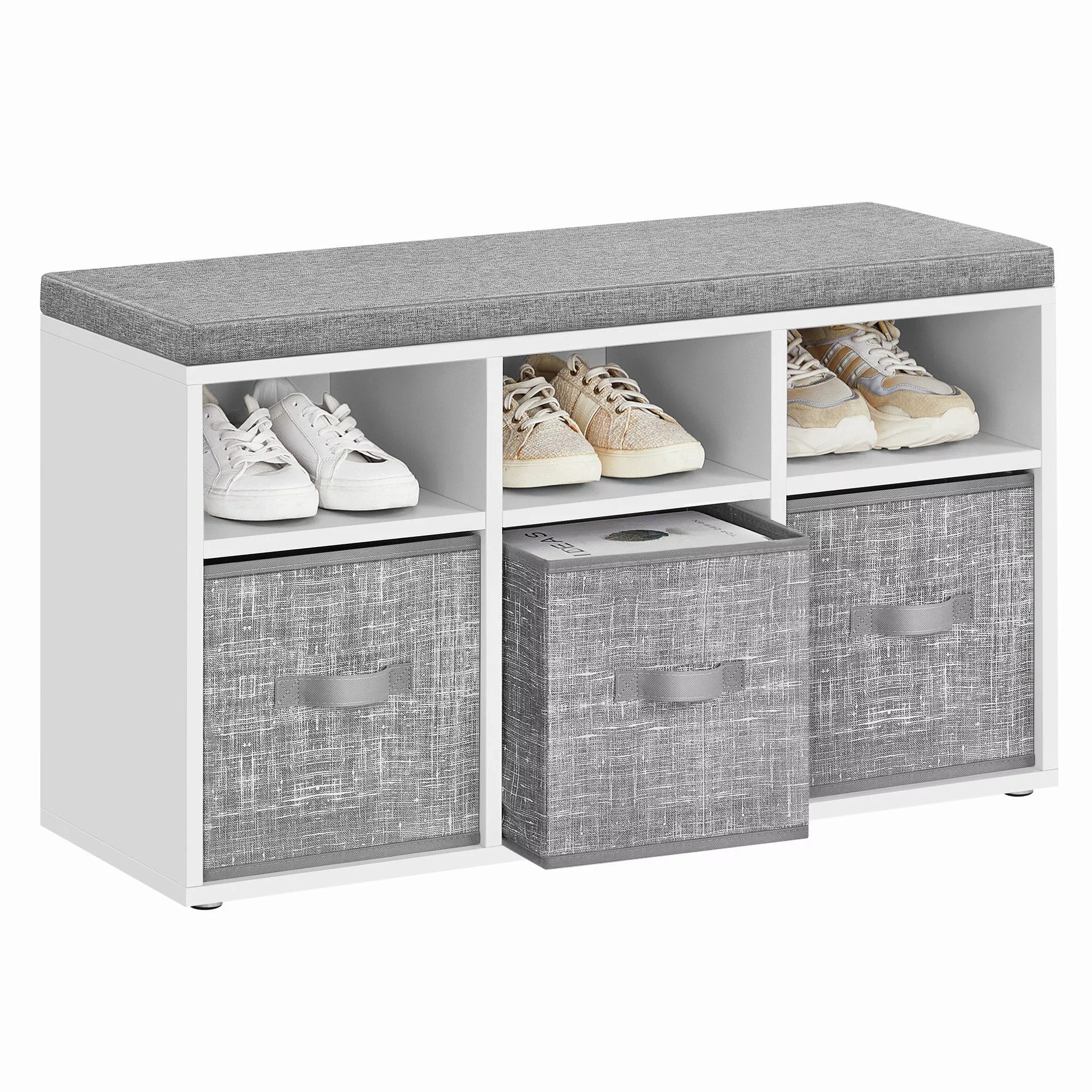 VASAGLE Kinderregal, Sitzbank, Schuh-Organizer mit 6 günstig online kaufen