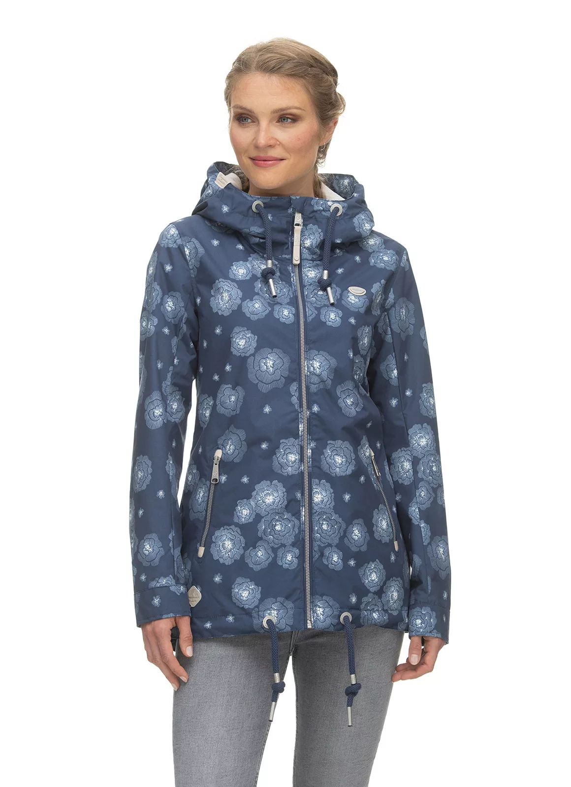 Ragwear Outdoorjacke Zuzka Flower stylische Übergangsjacke mit großer Kapuz günstig online kaufen