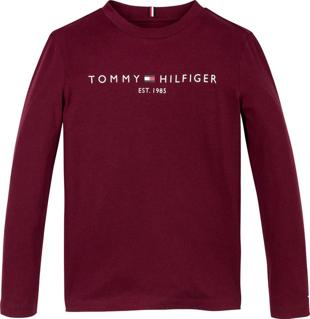 Tommy Hilfiger Langarmshirt ESSENTIAL TEE L/S mit Logoschriftzug günstig online kaufen