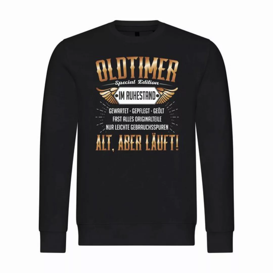 deinshirt Rundhalspullover Herren Pullover Oldtimer im Ruhestand Mit Print günstig online kaufen