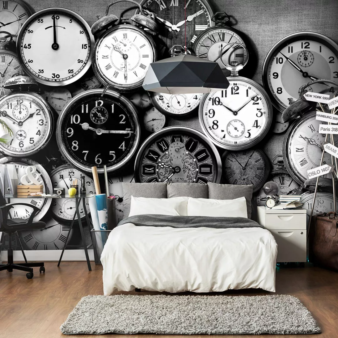 Fototapete - Retro Clocks günstig online kaufen