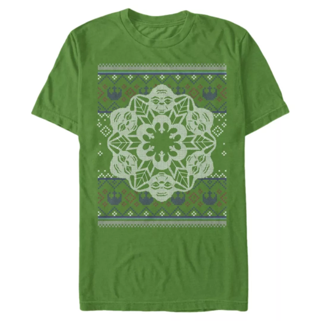 Star Wars - Yoda Force Knit - Weihnachten - Männer T-Shirt günstig online kaufen