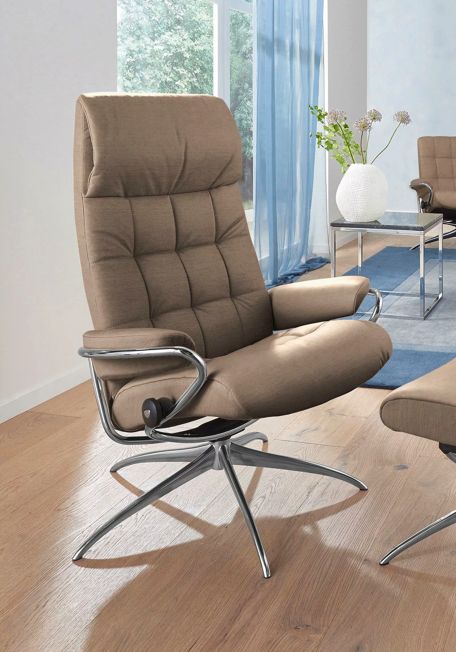 Stressless Relaxsessel "London", High Back, mit Star Base, Gestell Chrom günstig online kaufen