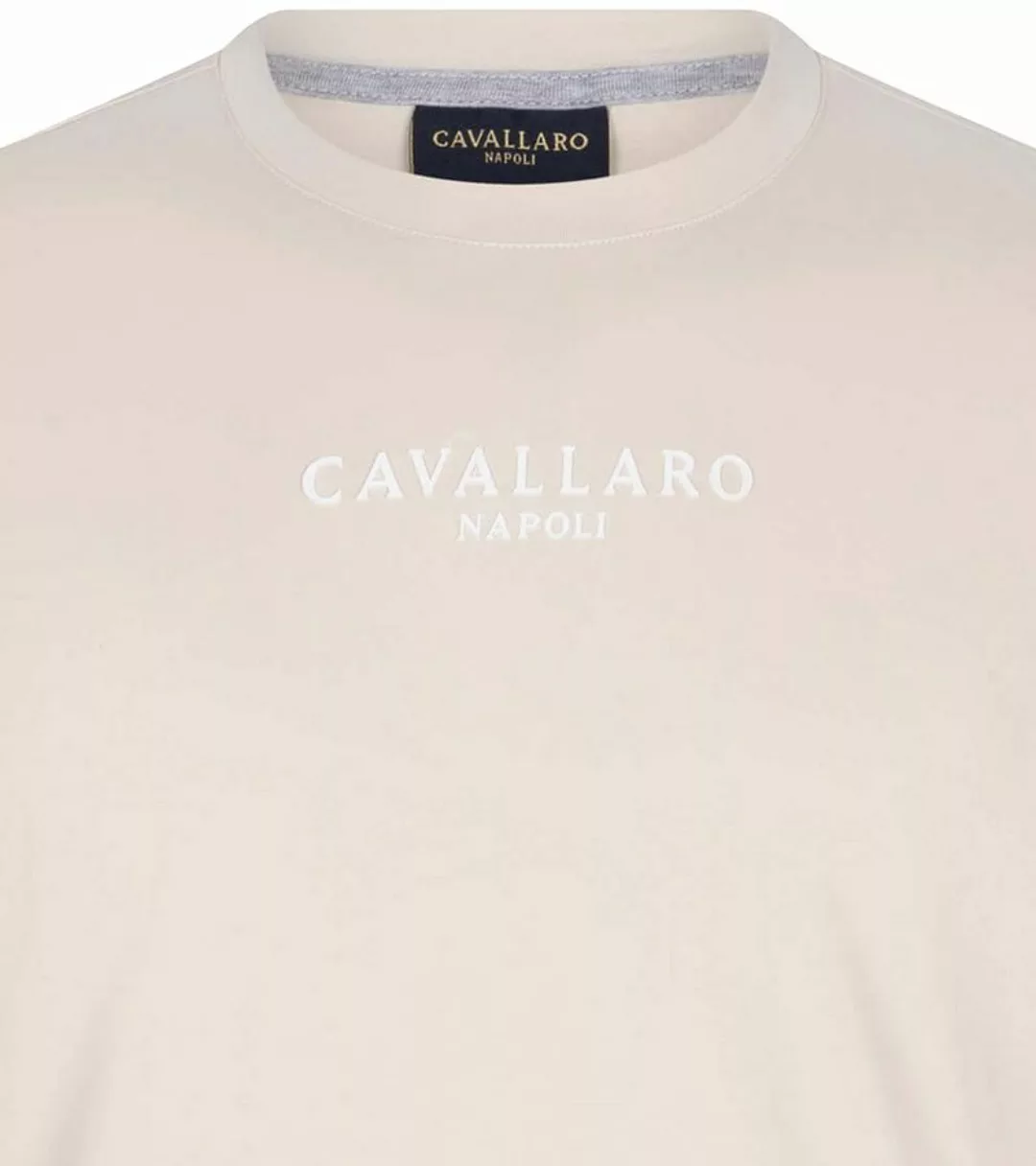 Cavallaro Bari T-Shirt Logo Ecru - Größe XXL günstig online kaufen