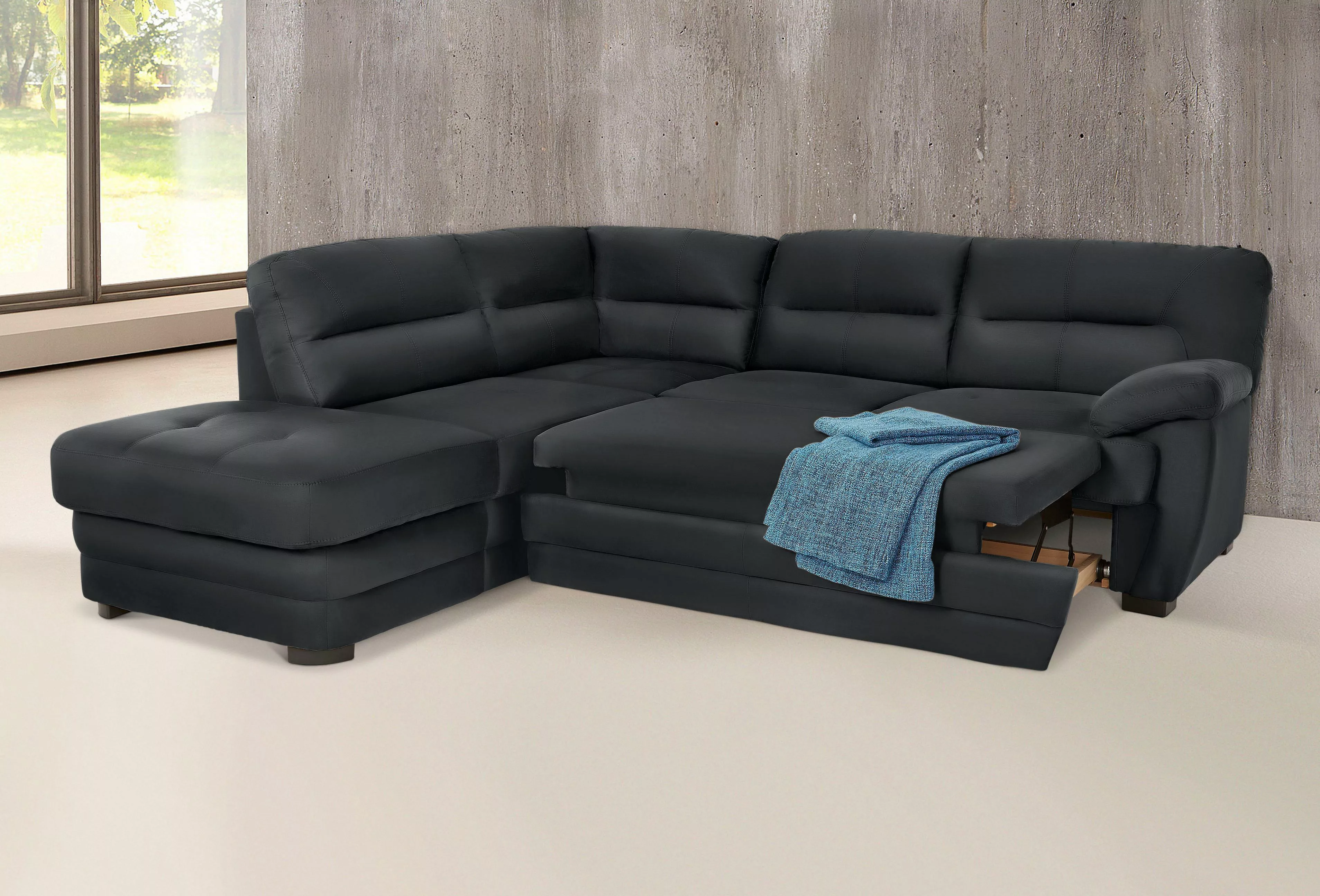 COTTA Ecksofa Royale L-Form, wahlweise mit Bettfunktion günstig online kaufen