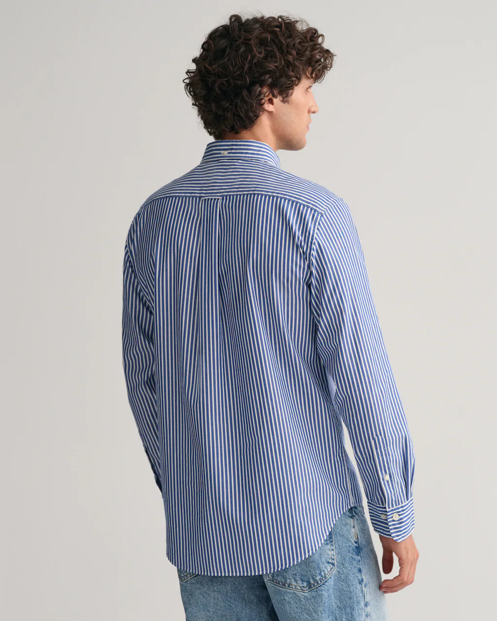 Gant Langarmhemd "REG POPLIN GINGHAM SHIRT", mit Logostickerei auf der Brus günstig online kaufen