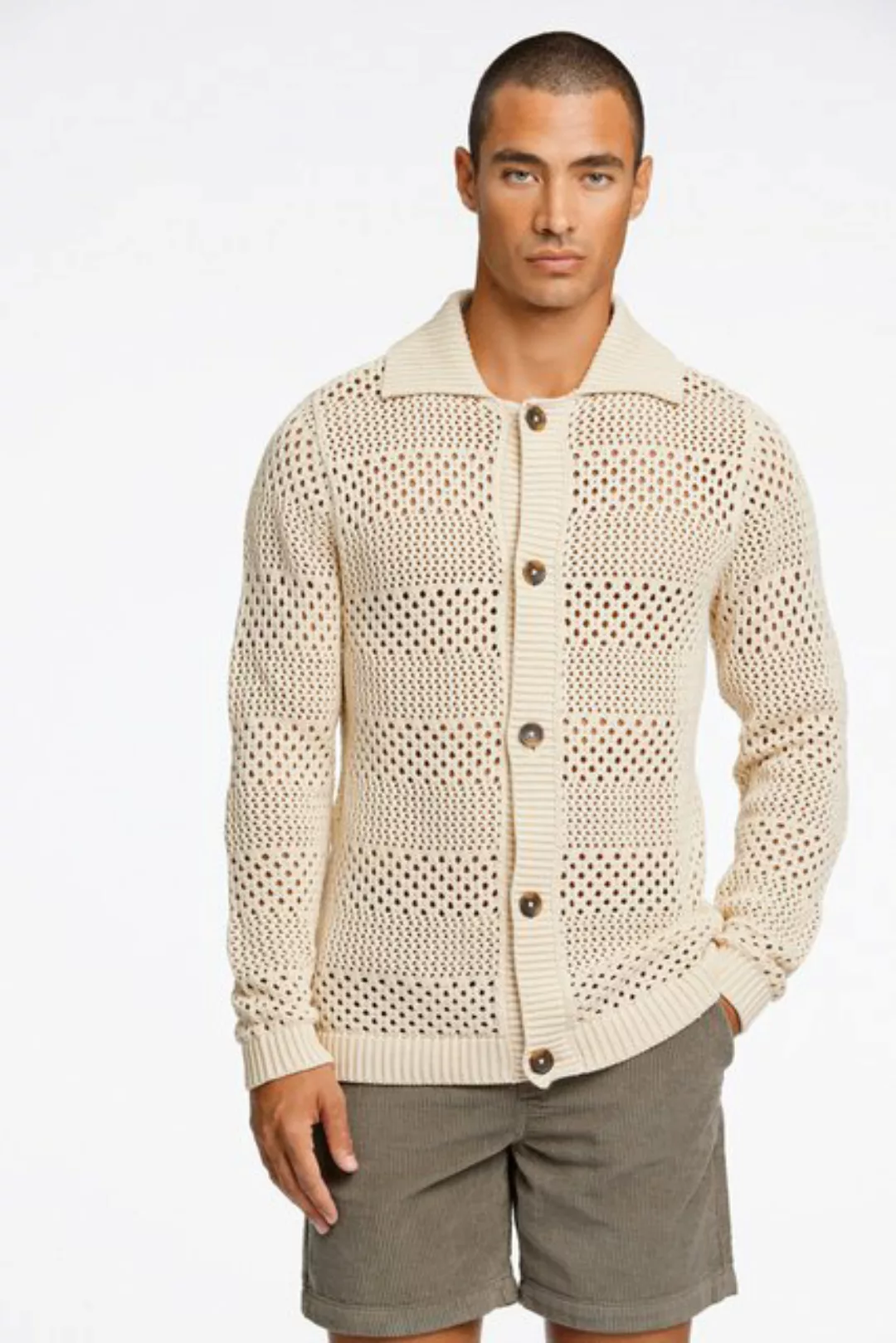 LINDBERGH Cardigan mit Lochmusterung günstig online kaufen