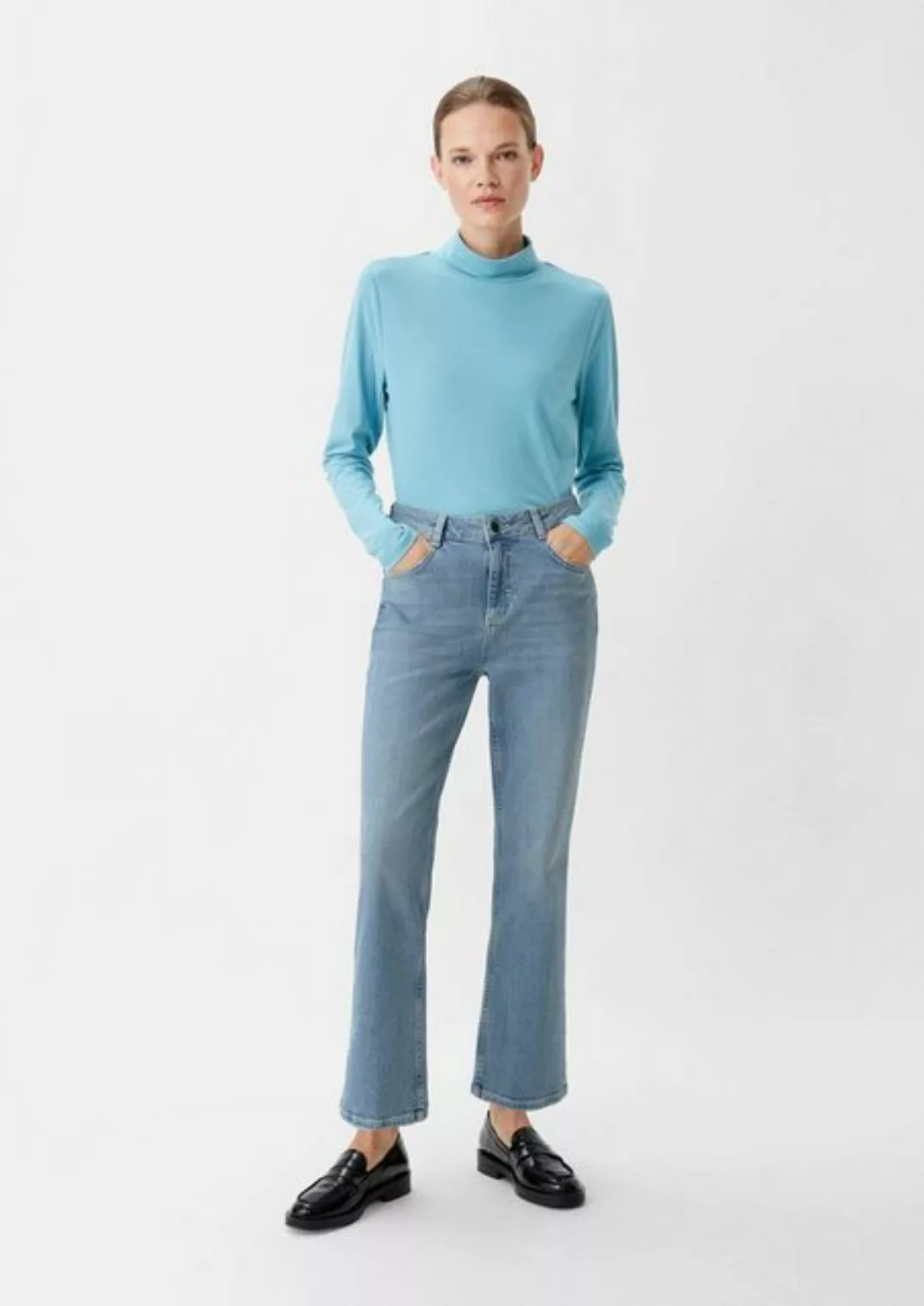 comma casual identity 7/8-Jeans Relaxed: Jeans mit Flared leg Waschung günstig online kaufen