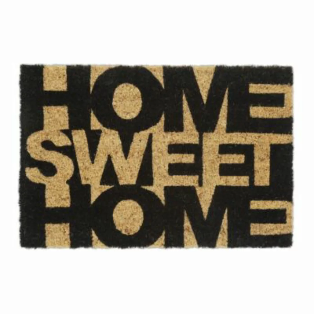 relaxdays Kokos Fußmatte Home Sweet Home schwarz/braun günstig online kaufen