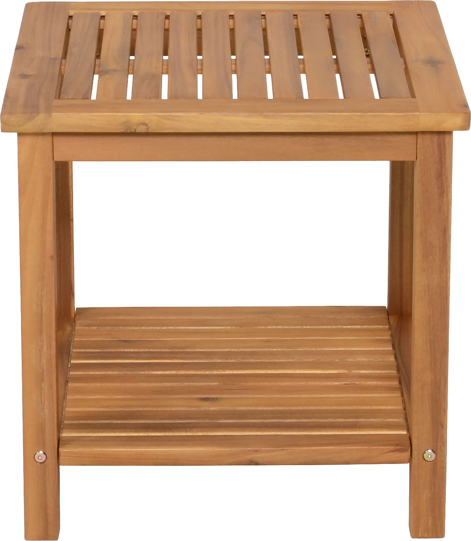 Garden Pleasure Gartentisch Iowa Quadratisch Braun 45 cm x 45 cm günstig online kaufen