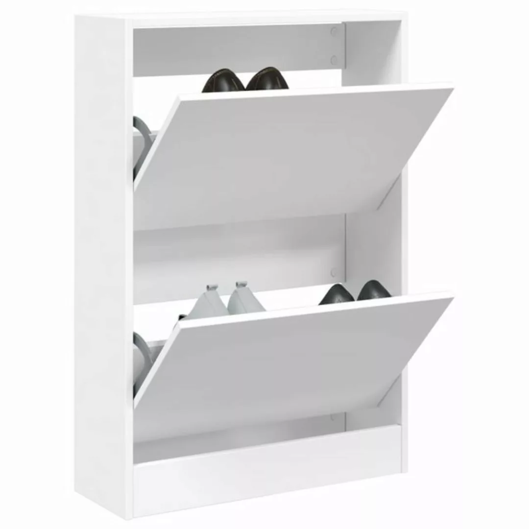 vidaXL Schuhschrank Schuhschrank Weiß 60x21x87,5 cm Spanplatte günstig online kaufen