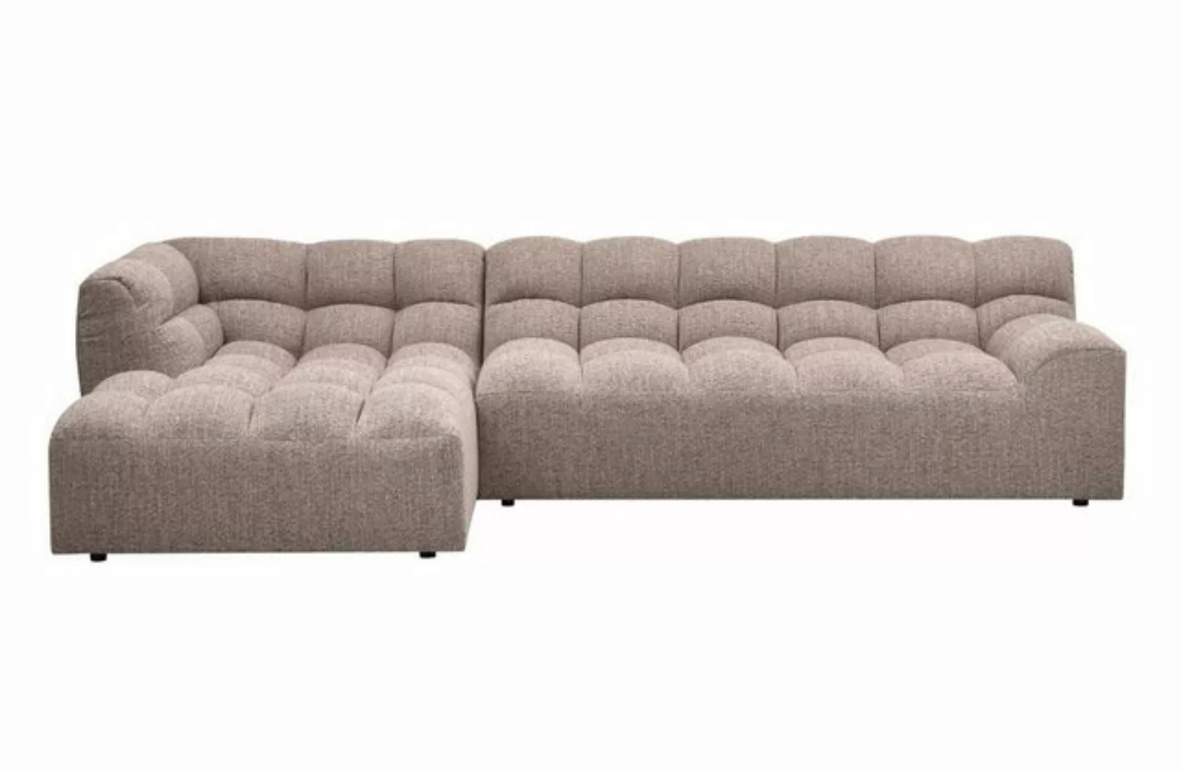 WOOOD Ecksofa Longchair-Sofa Allure Links - Braun Melange, Freistellbar günstig online kaufen