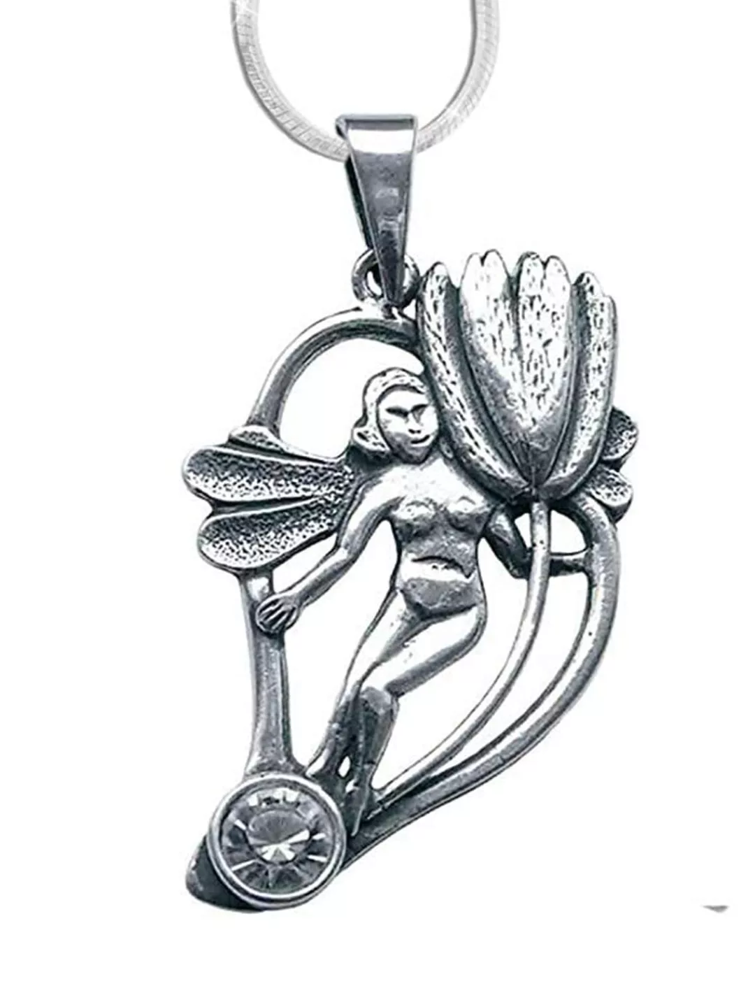 Adelia´s Amulett "Amulett Anhänger Fairy Magick mit Swarovski Kristall Blum günstig online kaufen