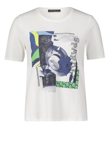 Betty Barclay T-Shirt Shirt Kurz 1/2 Arm, Patch Cream/Dark Blue günstig online kaufen