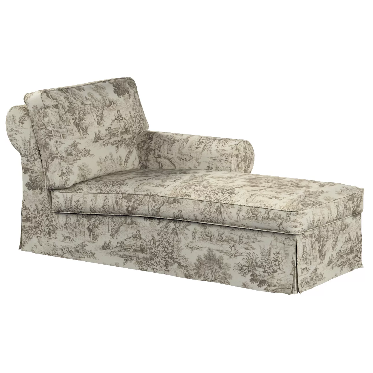 Bezug für Ektorp Récamiere rechts, ecru-beige, Sofahusse für Ektorp Recamie günstig online kaufen