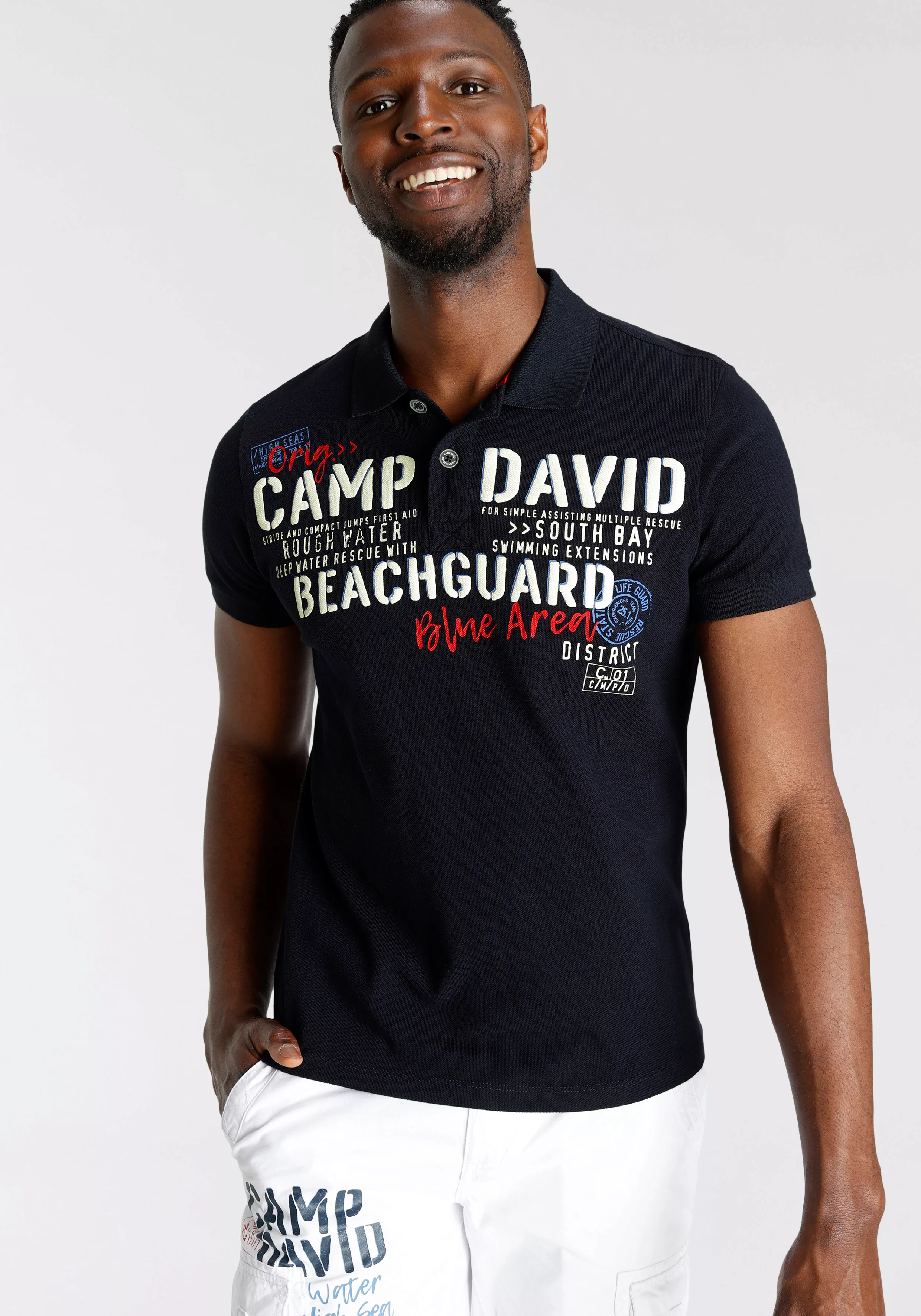 CAMP DAVID Poloshirt, in hochwertiger Piqué-Qualität günstig online kaufen