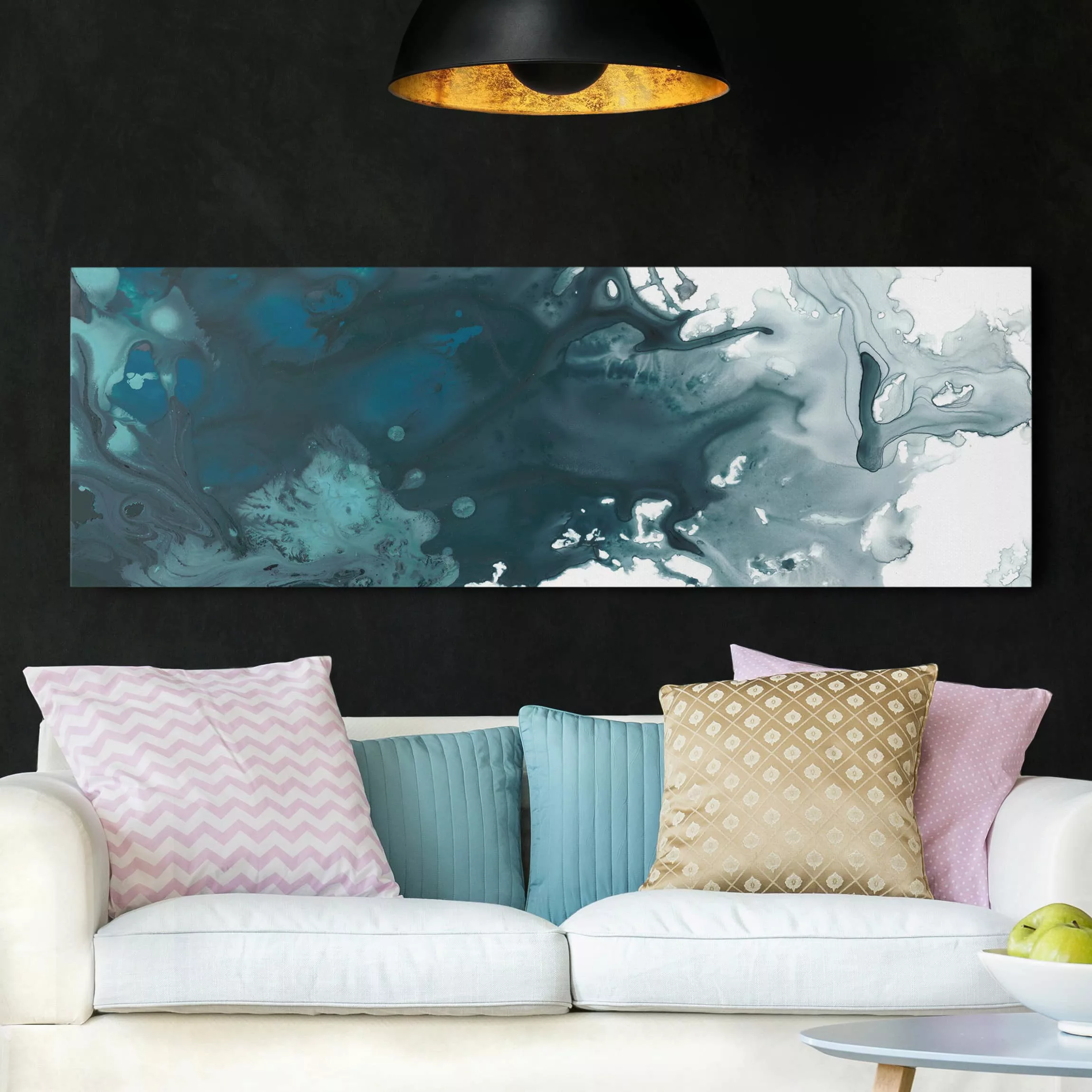 Leinwandbild Abstrakt - Panorama Ägäisches Unwetter II günstig online kaufen
