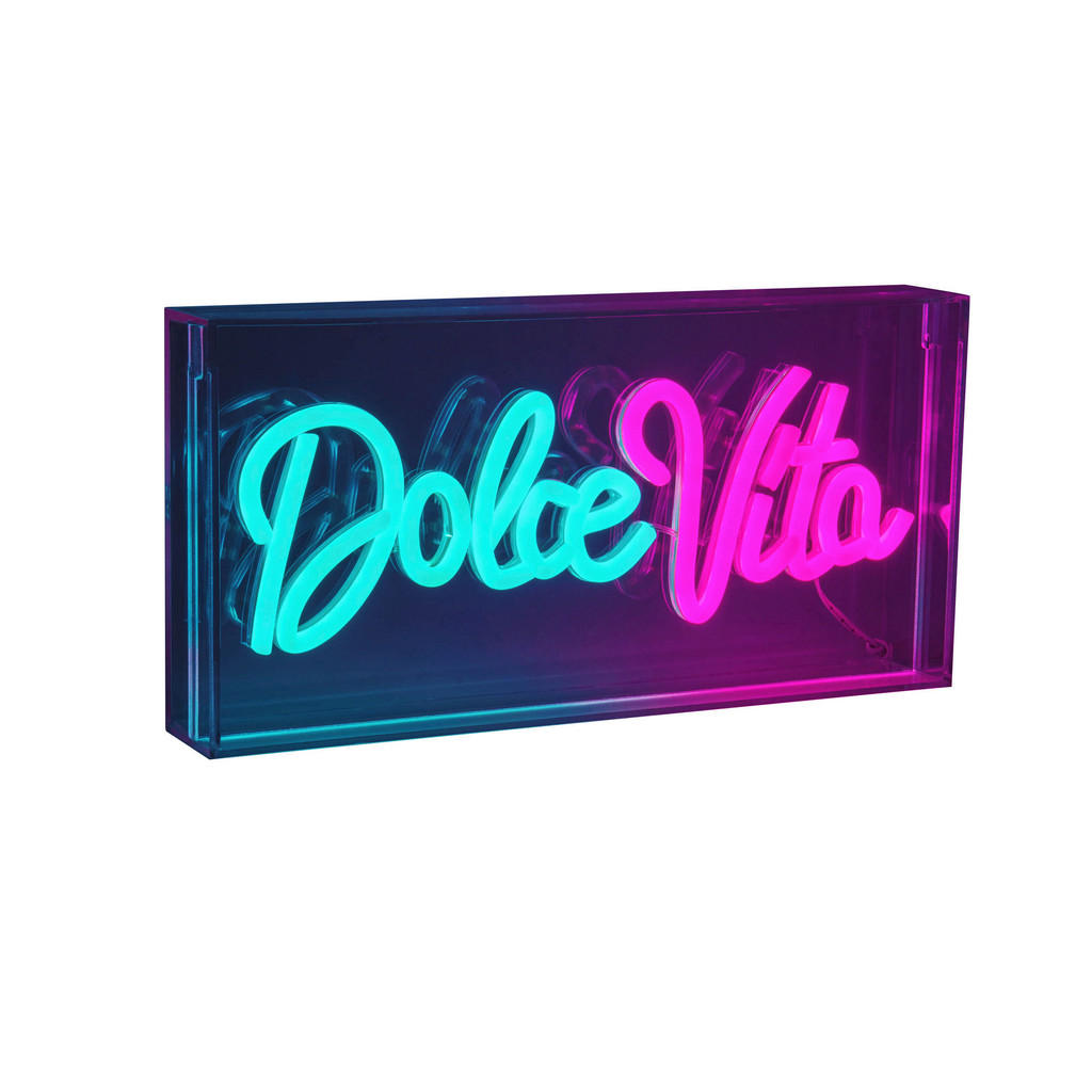 LED-Wandlampe Dolce Vita, klar, 30x15 cm, Kunststoff USB RGB günstig online kaufen