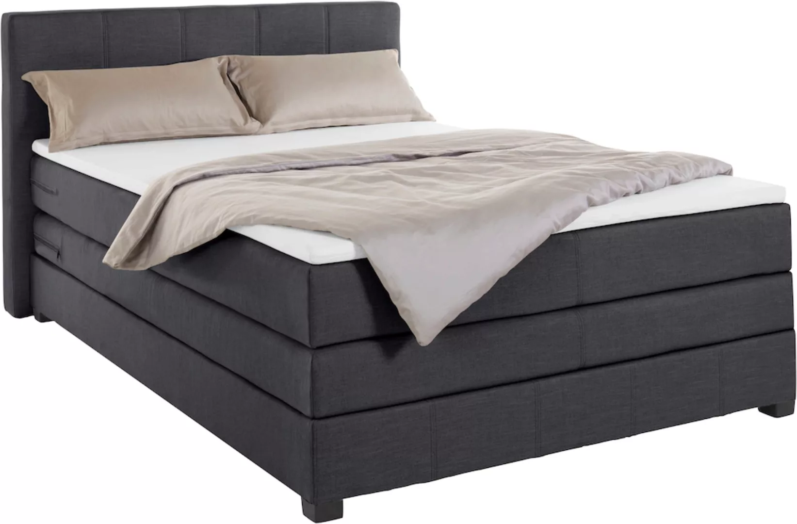 OTTO products Boxspringbett "Peetu", Taschenfederkern-Matratze, in 4 Breite günstig online kaufen