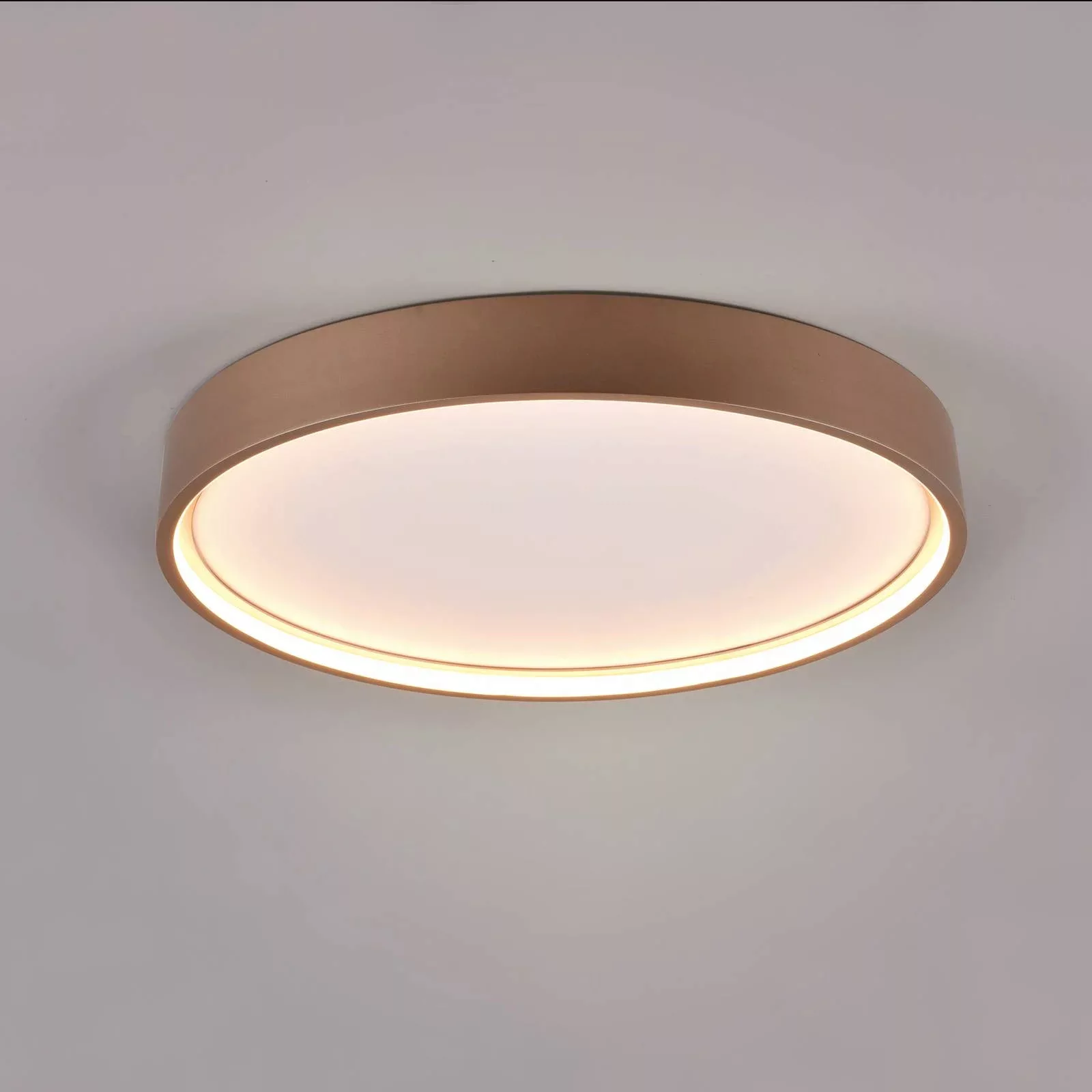 Trio LED-Deckenleuchte Doha 1-flammig Coffee Ø 45 cm günstig online kaufen