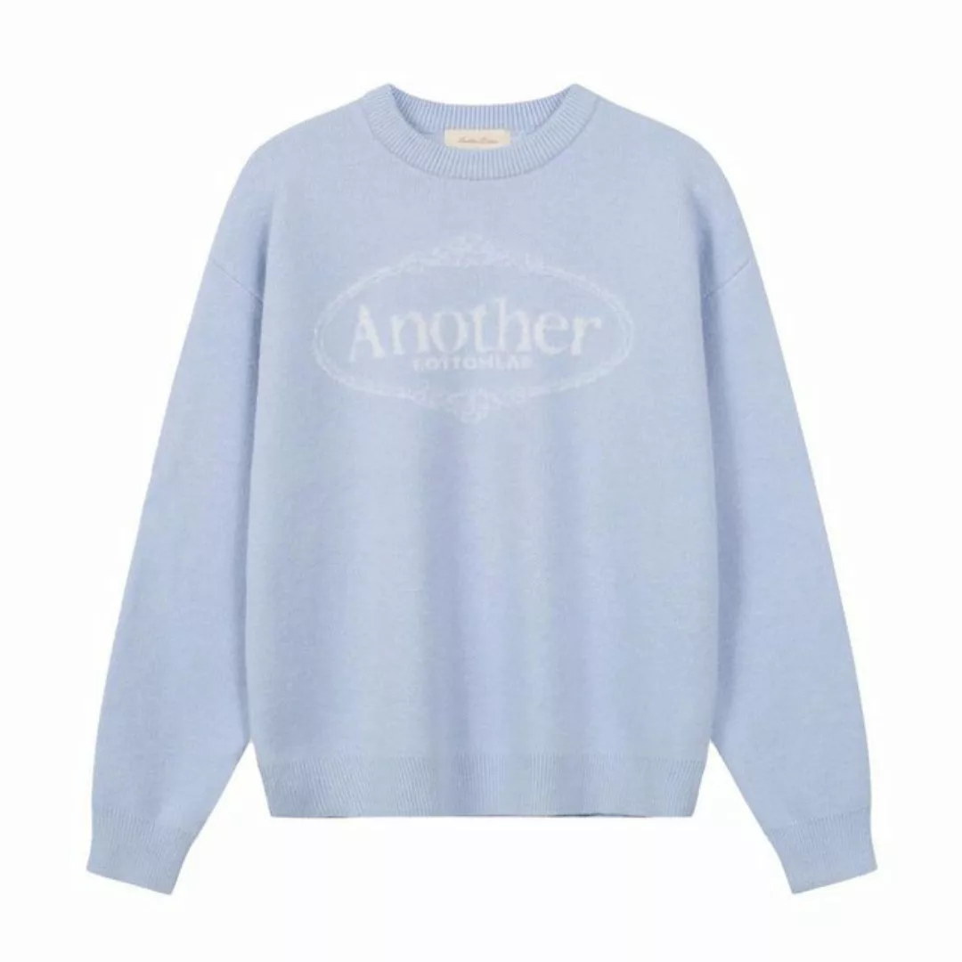 Another Cotton Lab Sweatshirt Another Cotton Lab Royal Chest Print Sweater günstig online kaufen