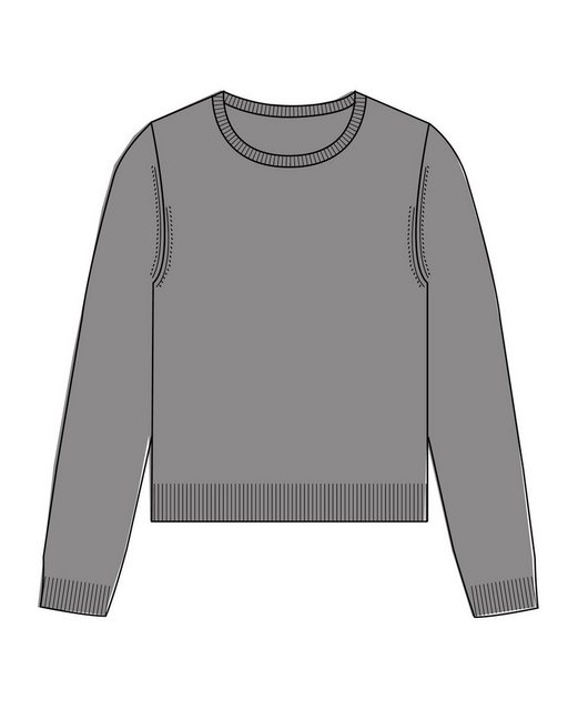 Clarina Strickpullover NOS Rdh.-Pullover, 1/1 Arm,uni, 810 GRANIT MEL. günstig online kaufen