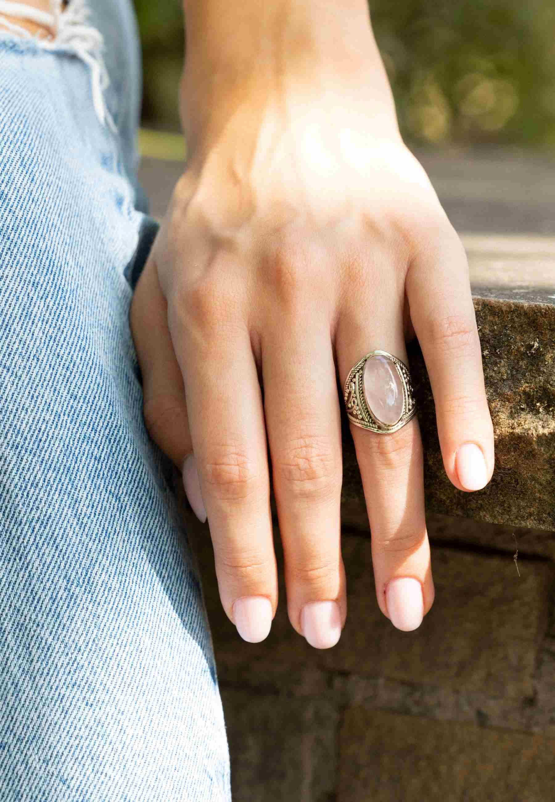 mantraroma Silberring DAHAB oval groß aus günstig online kaufen