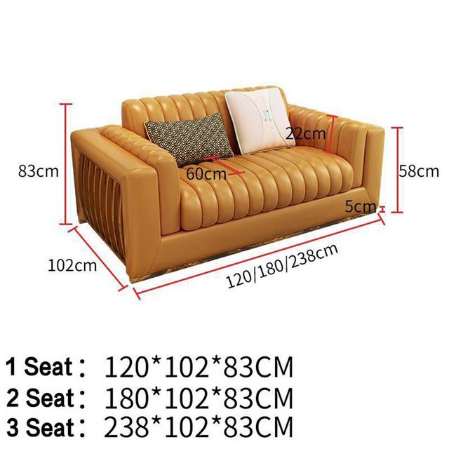 JVmoebel Sofa Luxus Ledersofa Couch Wohnlandschaft Garnitur Design 3+2+1 Si günstig online kaufen