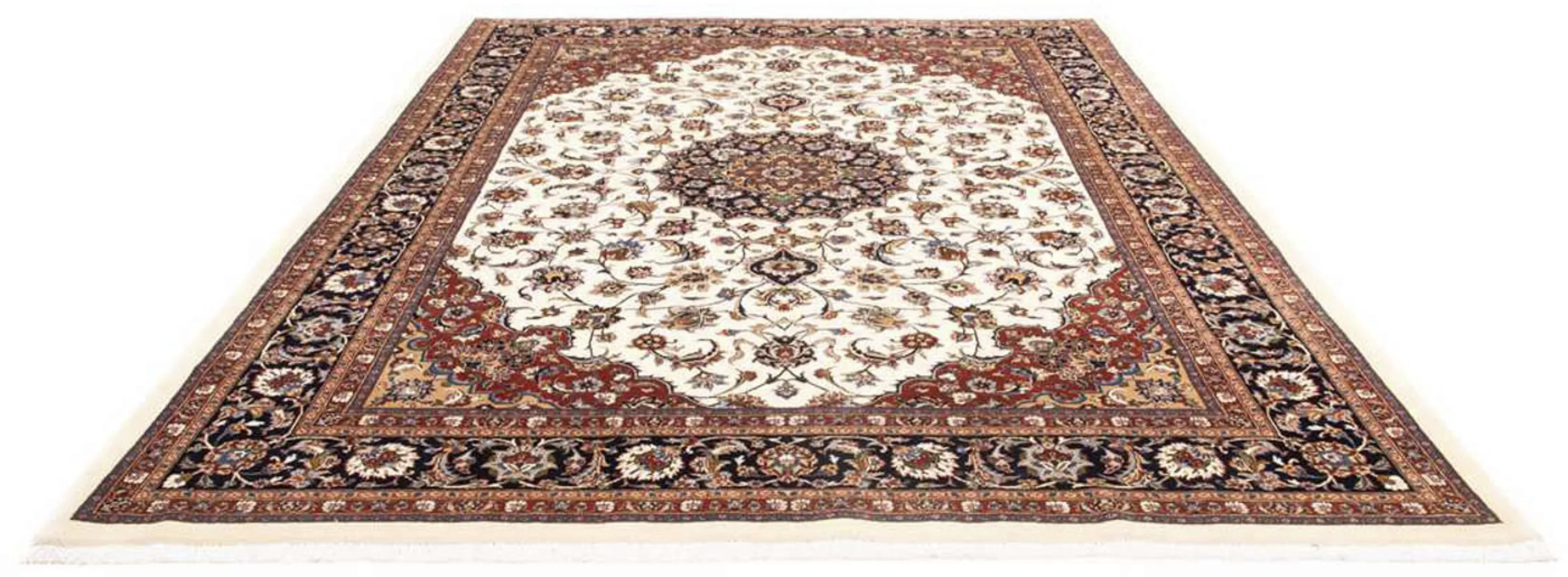 morgenland Wollteppich »Kaschmar Blumenmuster Blu scuro 339 x 247 cm«, rech günstig online kaufen