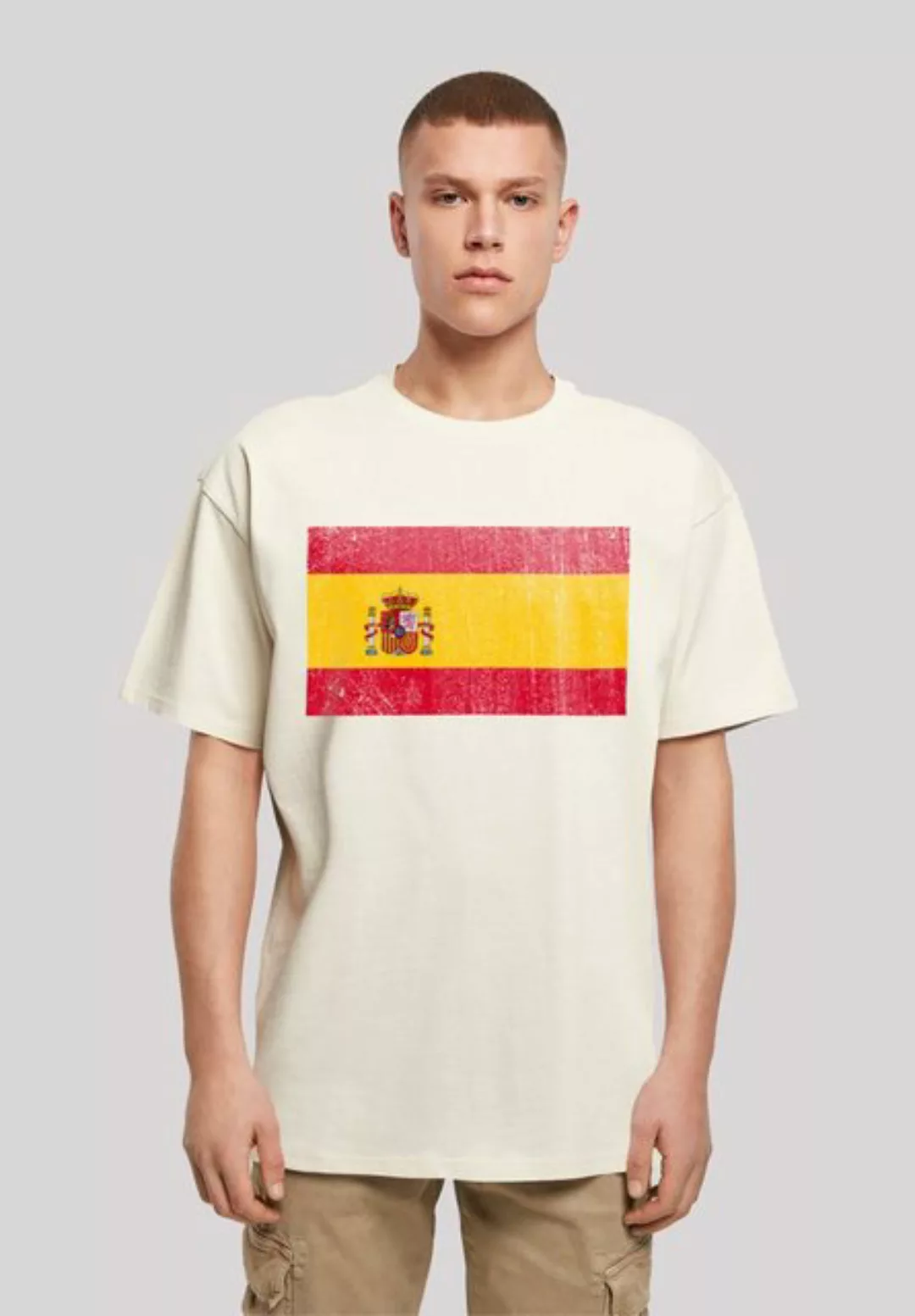 F4NT4STIC T-Shirt "Spain Spanien Flagge distressed", Print günstig online kaufen