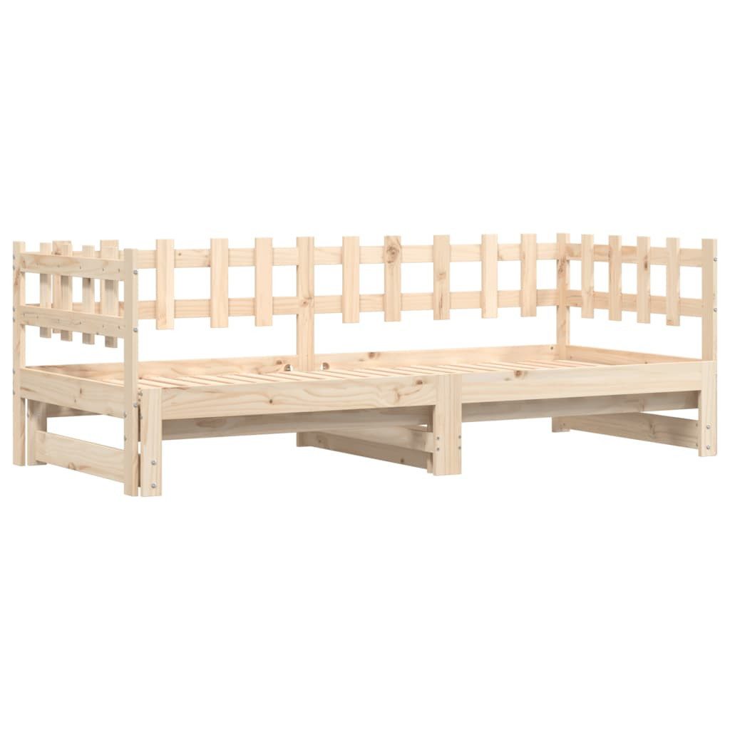 vidaXL Bett Tagesbett Ausziehbar 2x(80x200) cm günstig online kaufen