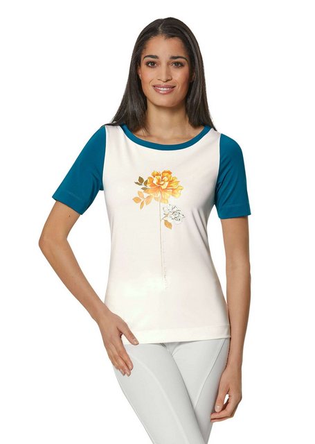 MADELEINE Kurzarmshirt Kurzarmshirt mit floralem Printmotiv günstig online kaufen