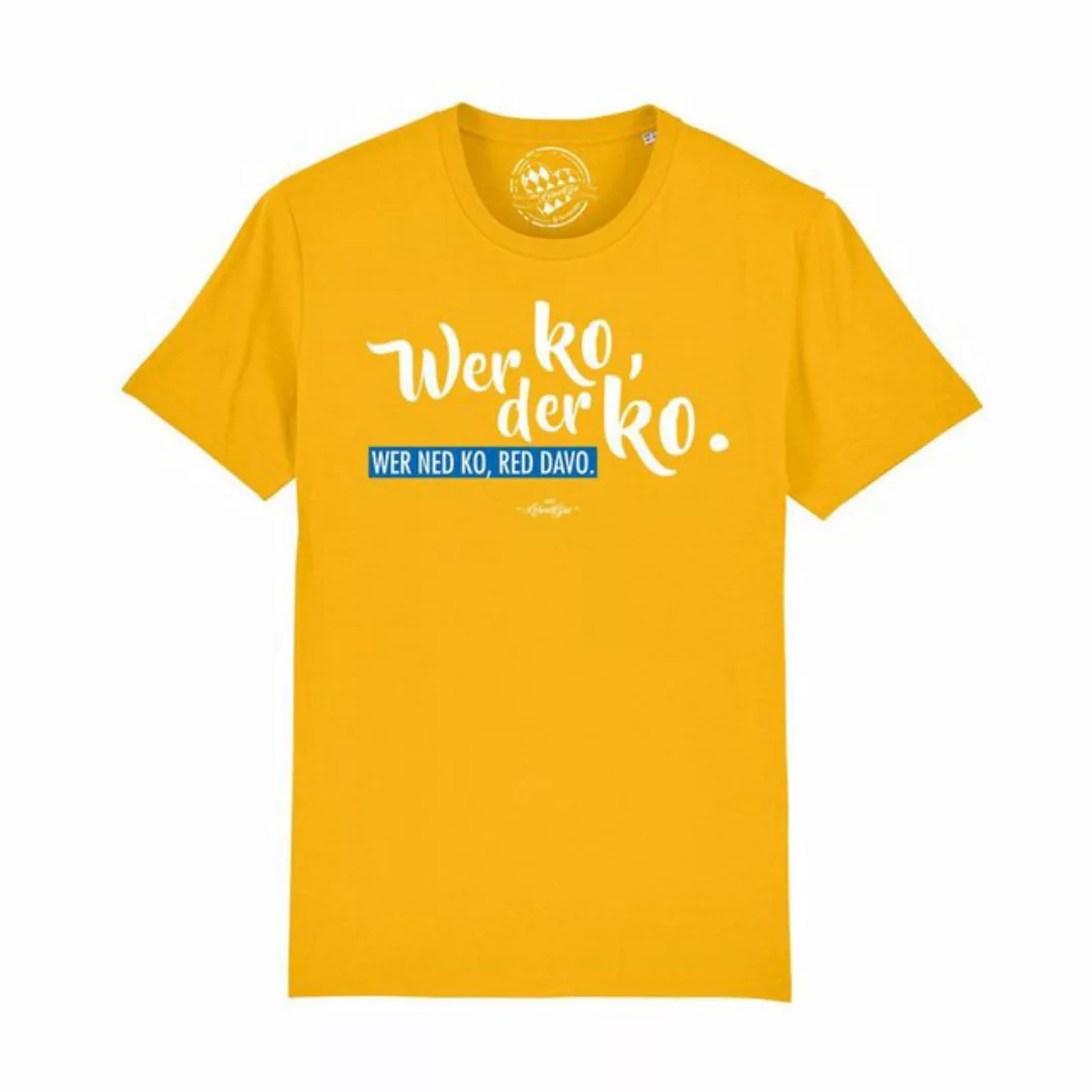 Bavariashop T-Shirt Herren T-Shirt "Wer ko, der ko günstig online kaufen