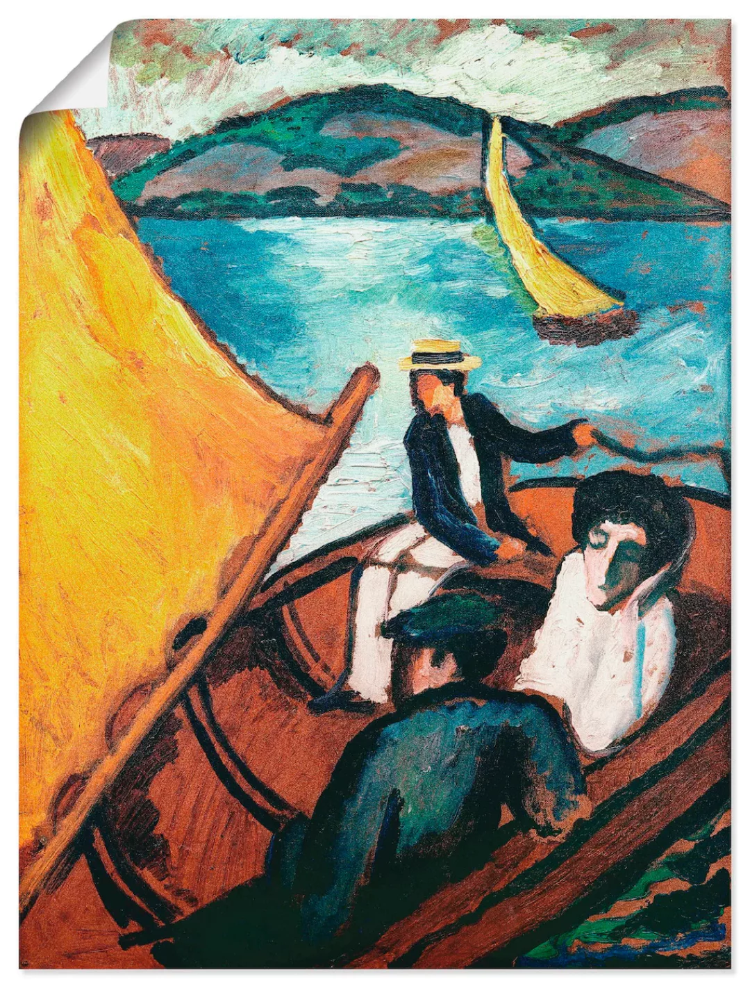 Artland Kunstdruck "Segelboot, Tegernsee", Gruppen & Familien, (1 St.) günstig online kaufen