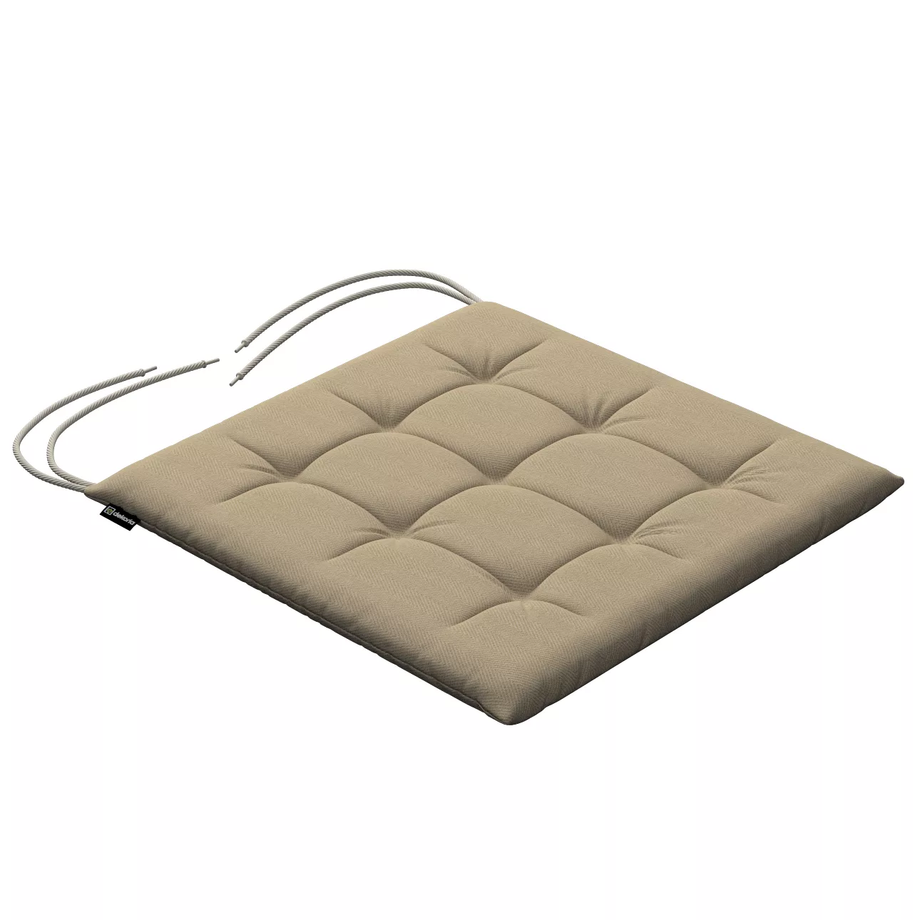 Stuhlkissen Ulrich mit Bindeschnur, beige, 40 x 40 x 3,5 cm, Outdoor Oasis günstig online kaufen