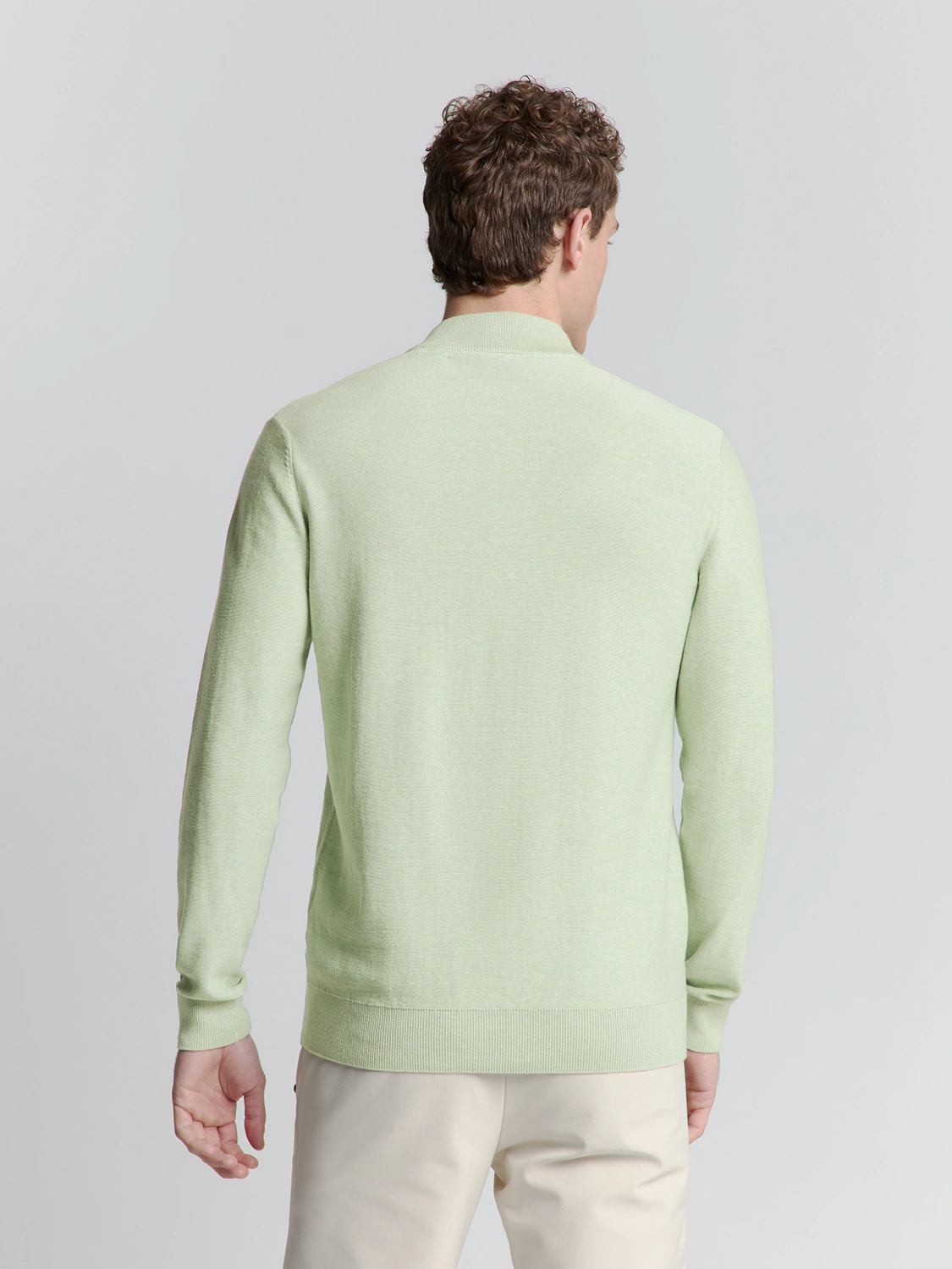 NO EXCESS Rundhalspullover "No Excess Halber Reißverschluss Pullover" günstig online kaufen