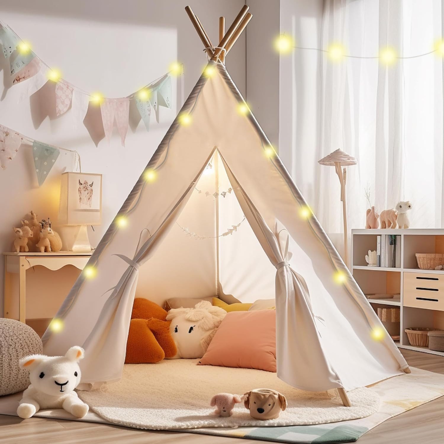 RWEUOQ Spielzelt Kinder TipiZelt Faltbar Tagbares günstig online kaufen