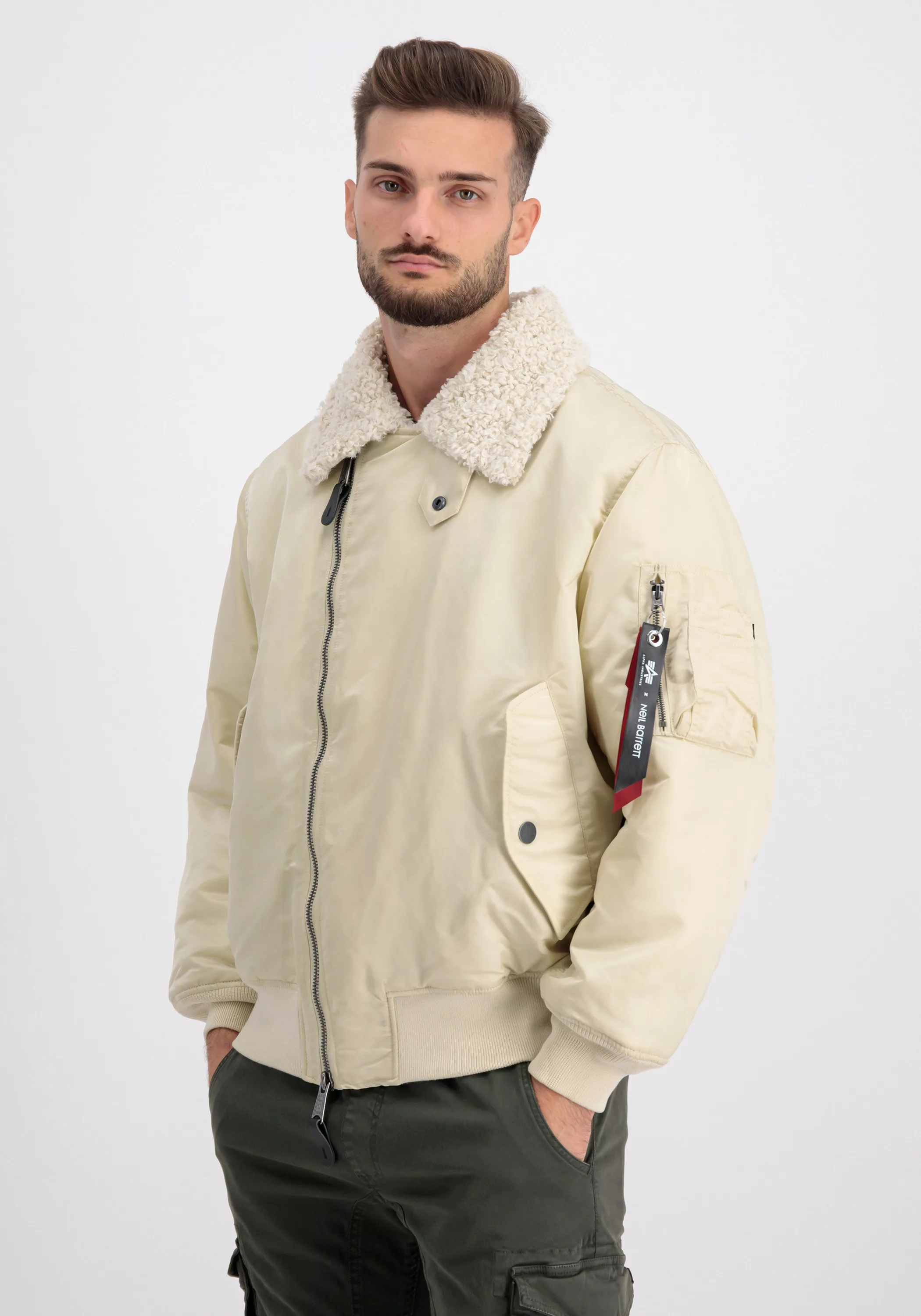 Alpha Industries Bomberjacke "NB MA-1 B-3 Biker Jacket Bomberjacke" günstig online kaufen