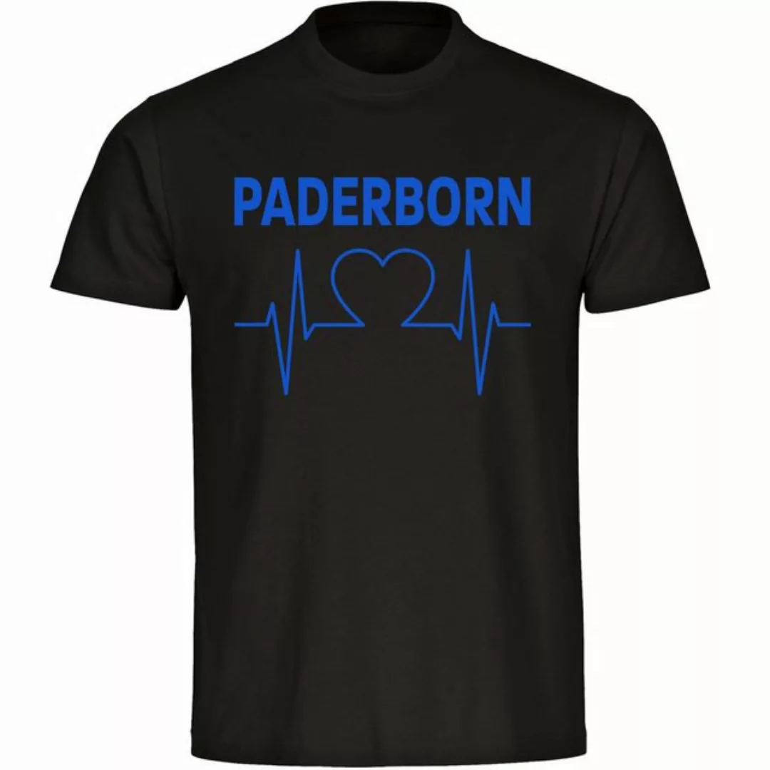 multifanshop T-Shirt Herren Paderborn - Herzschlag - Männer günstig online kaufen