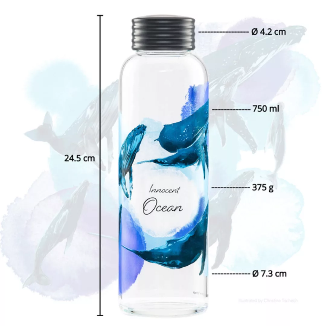 Trinkflasche Aus Glas 0,75l Inkl. Thermo-sleeve günstig online kaufen