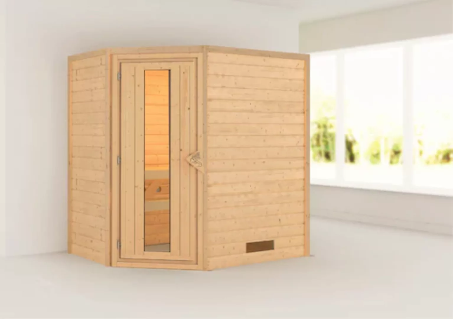 Karibu Sauna »Svea (Eckeinstieg)« günstig online kaufen