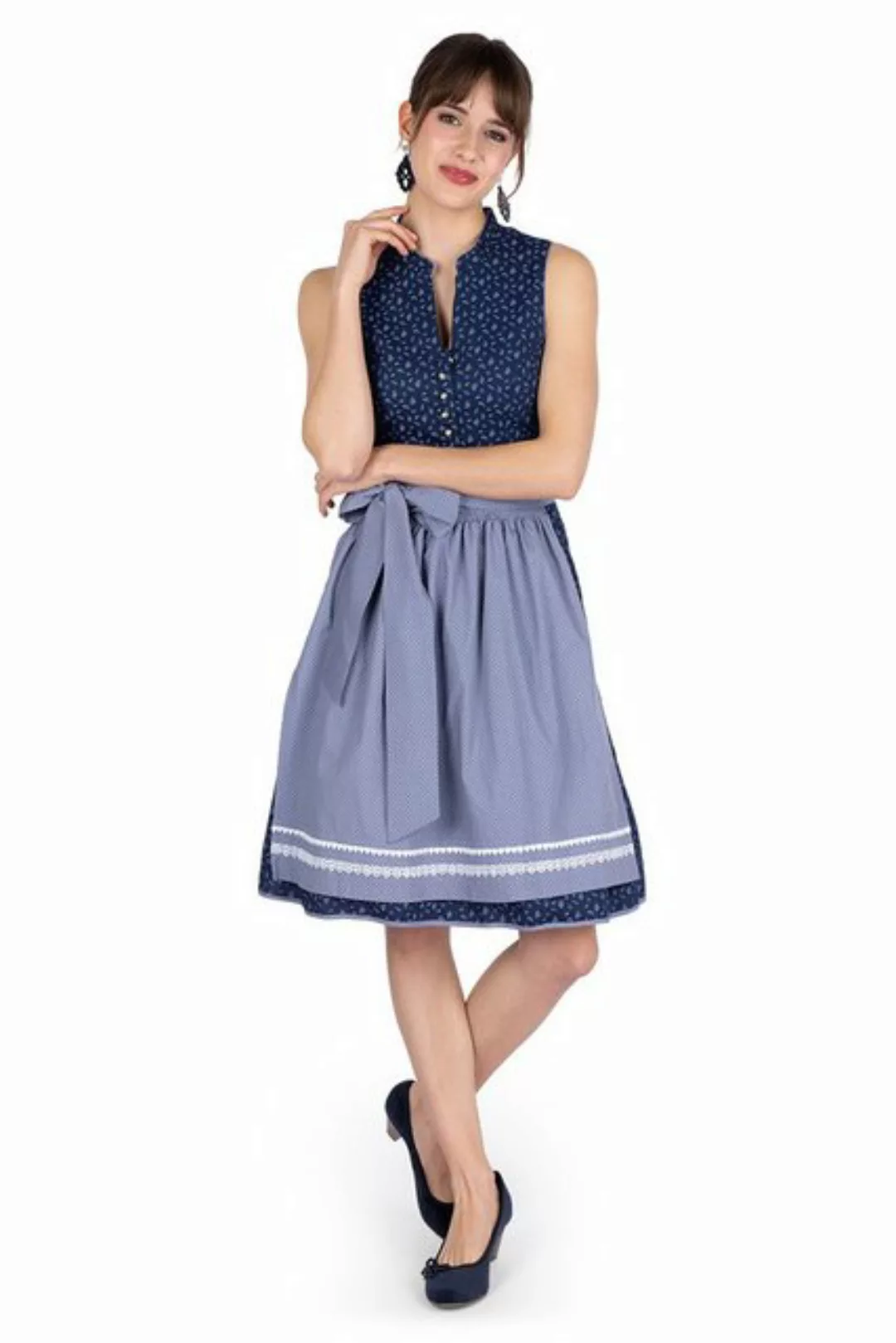 MarJo Dirndl Retro Dirndl 2tlg. - MIRIAM - marine/taubenblau günstig online kaufen