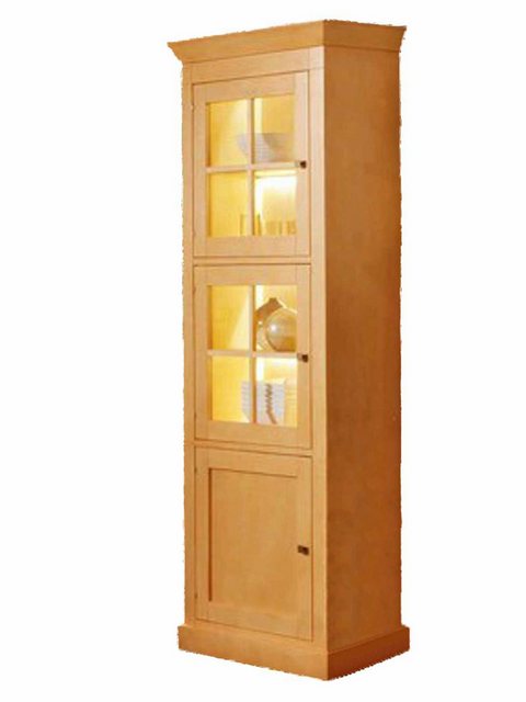 Casamia Vitrine Vitrine Glas-Vitrine Standvitrine 3-türig Santos 214x82cm M günstig online kaufen