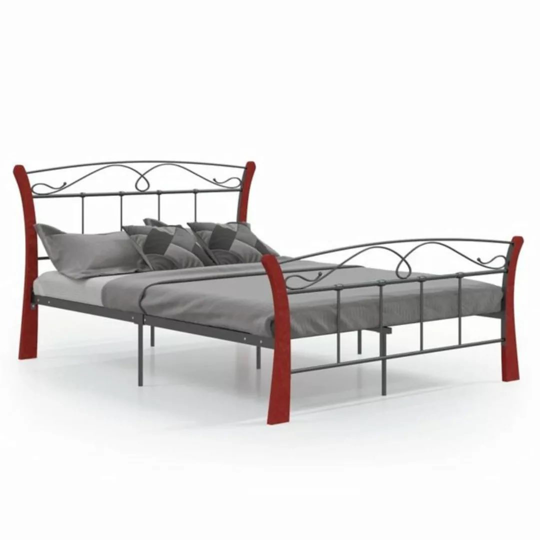 furnicato Bett Bettgestell Schwarz Metall 120x200 cm günstig online kaufen