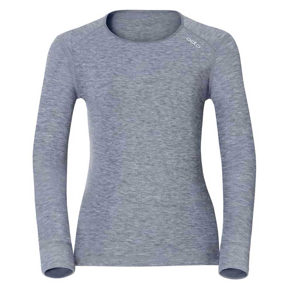 Odlo Warm Crew Langarm-funktionsunterhemd 2XL Grey Melange günstig online kaufen