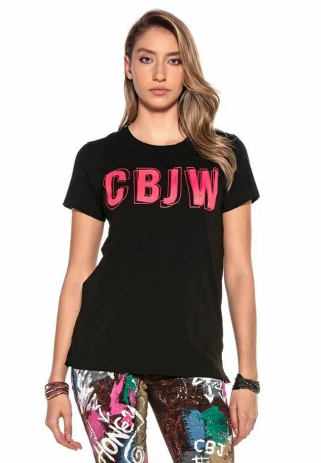 Cipo & Baxx T-Shirt, mit Logo-Print günstig online kaufen