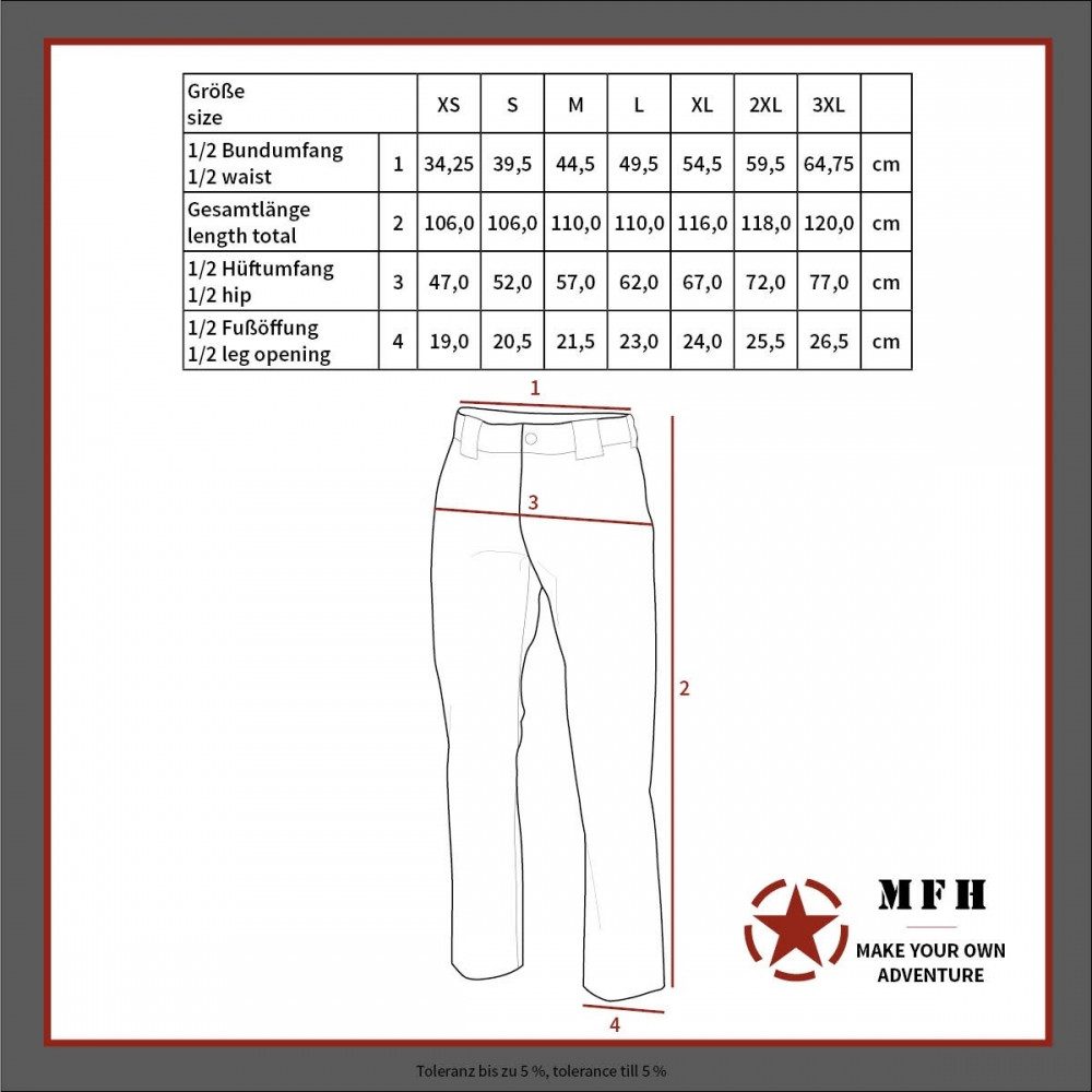 MFH Outdoorhose US Kampfhose, BDU, Rip günstig online kaufen